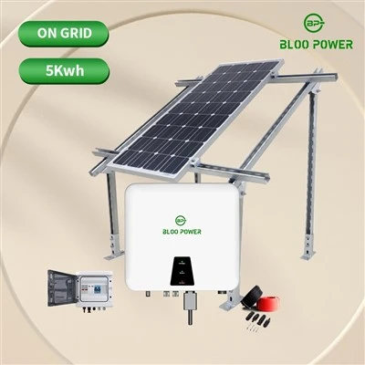 Komplett solcellebatteri hjemmeenergilagring med 5 KWh kapasitetssystem